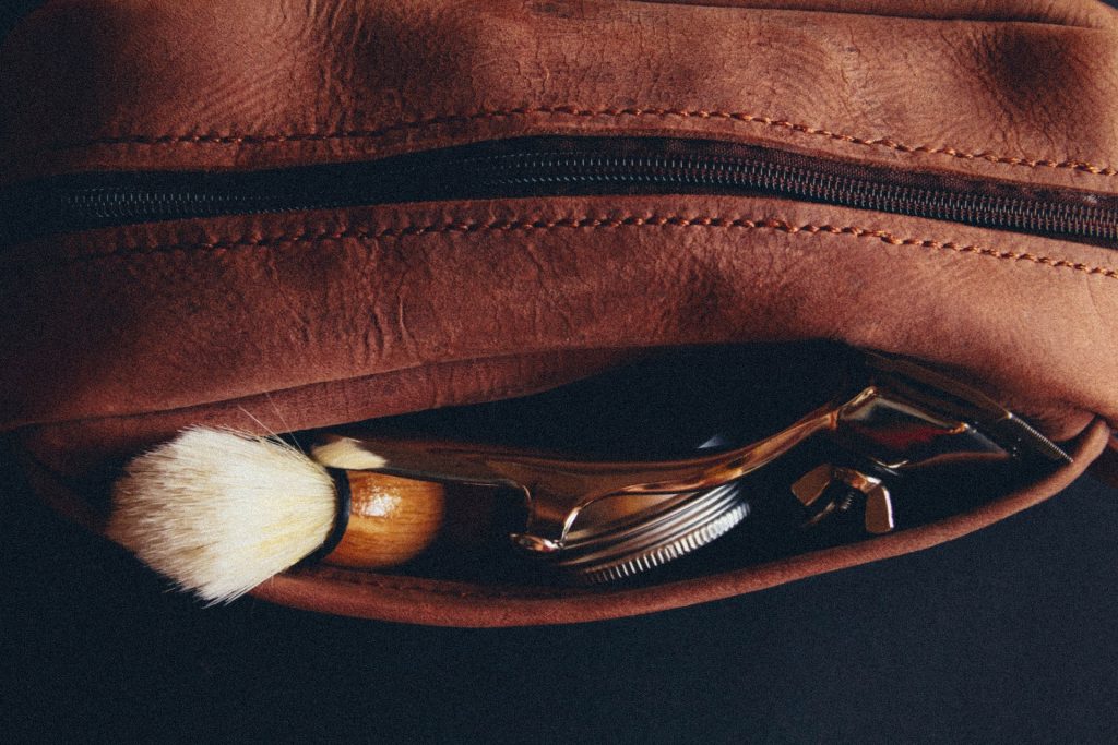 Accessoire de voyage en cuir