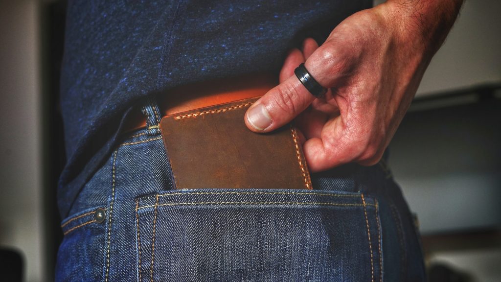 Portefeuille en cuir
